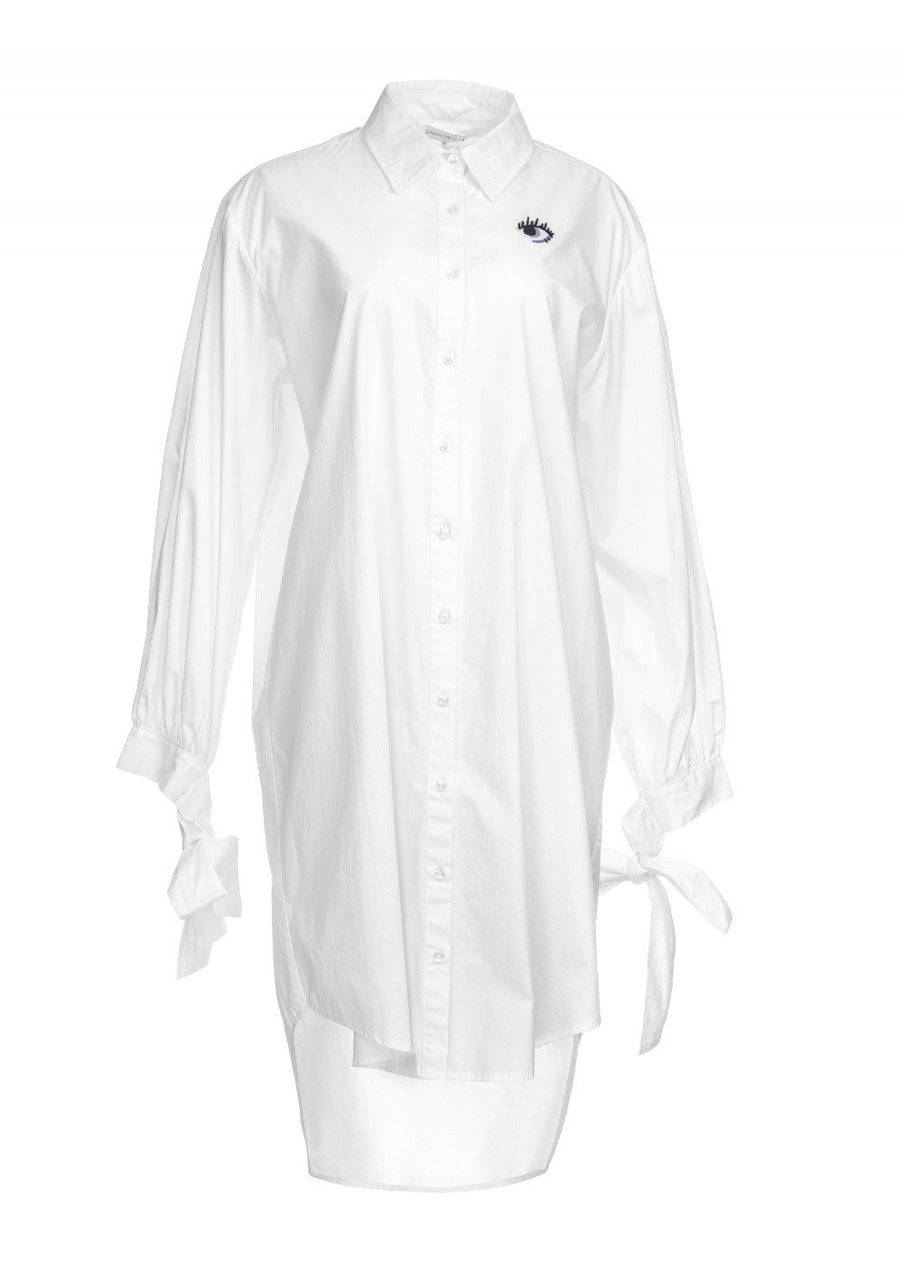 Zayan The Label White Shirt-Dress