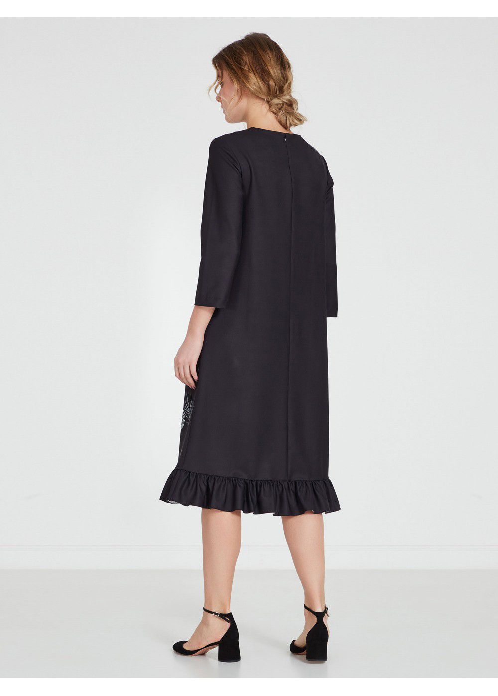 Akhmadullina Dreams Black Print Dress