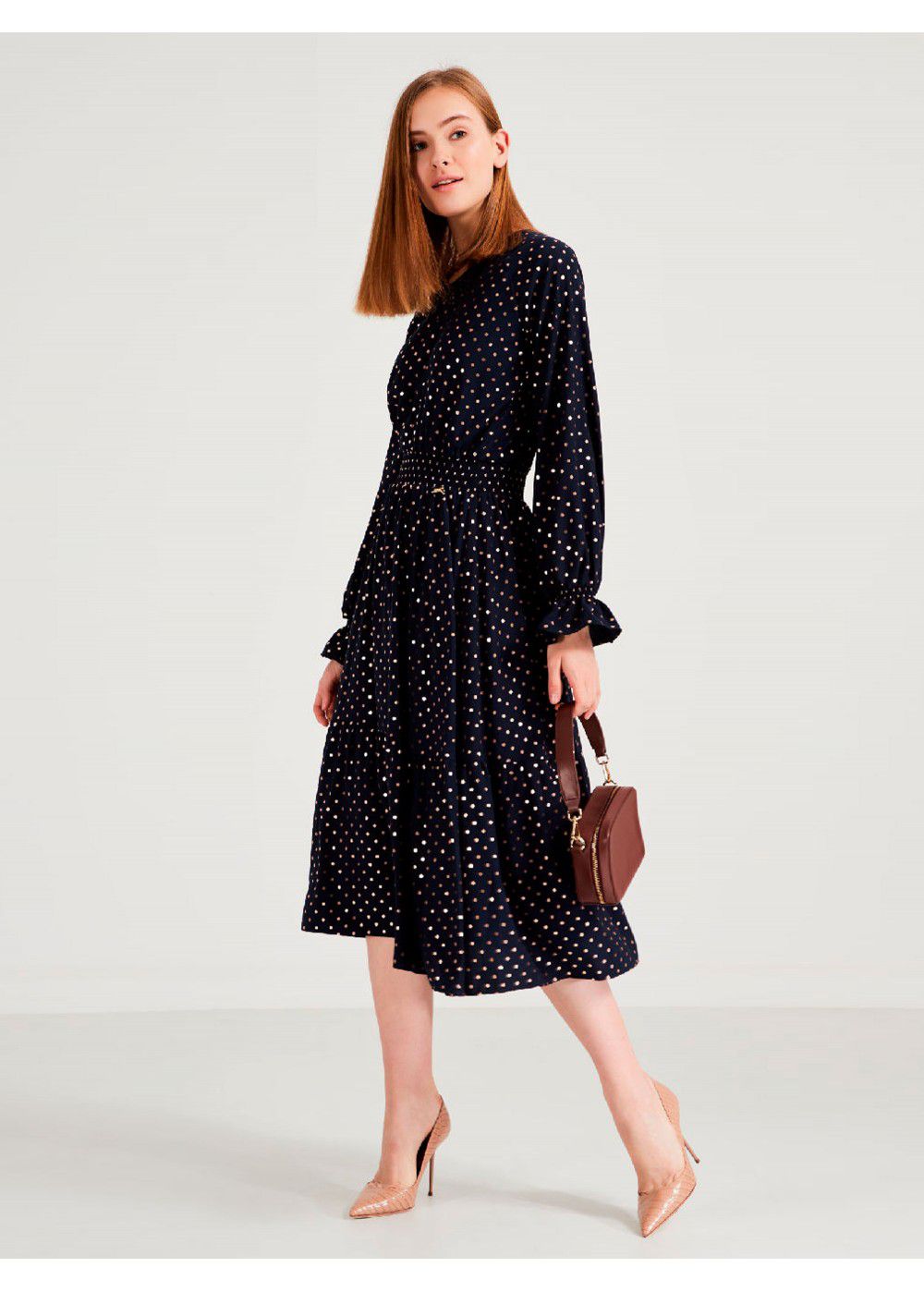 Akhmadullina Dreams Blue Textile Dress