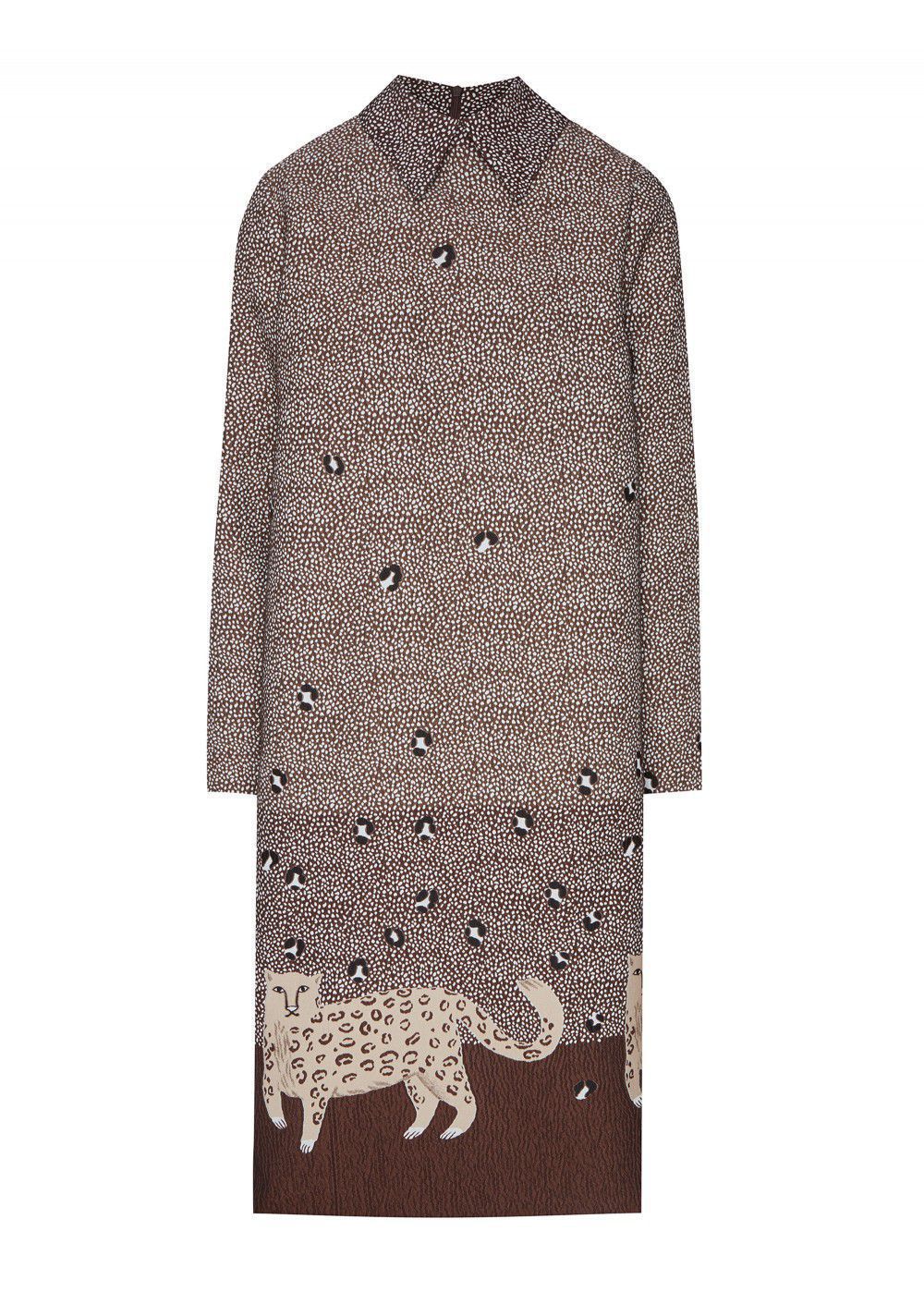 Akhmadullina Dreams Dress with Leopard Print
