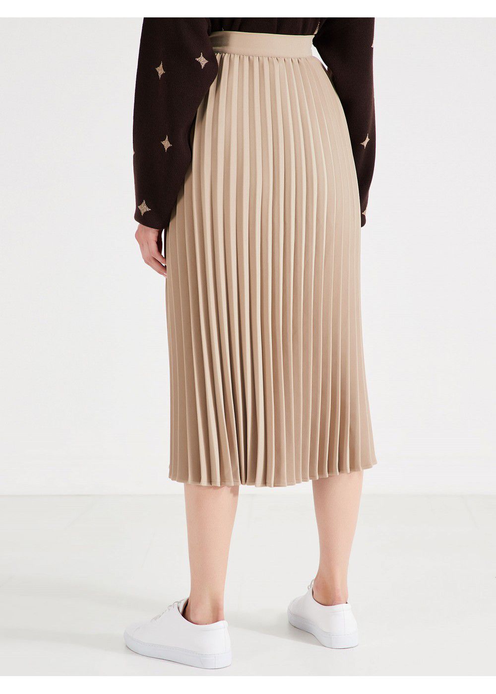 Akhmadullina Dreams Pleated Beige Skirt