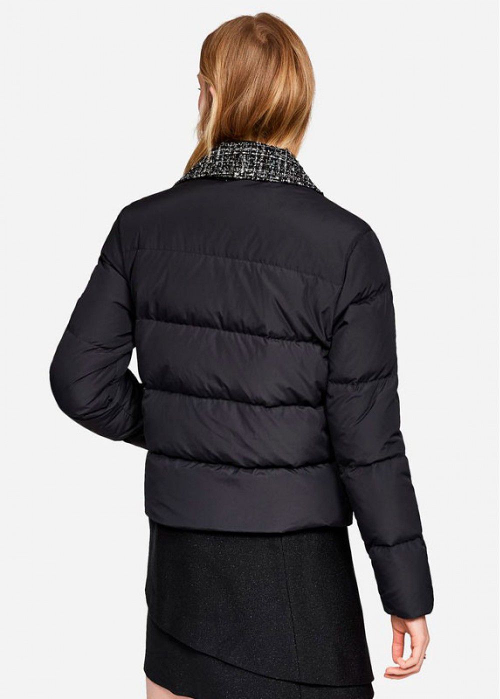 Karl Lagerfeld Boucle and Nylon Jacket