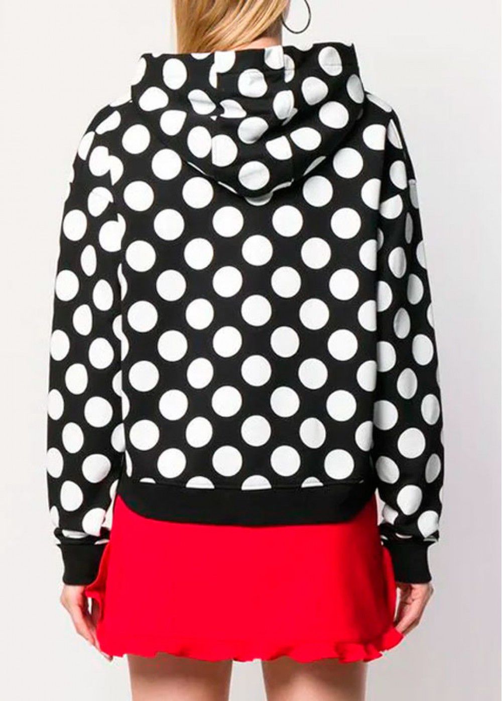 Karl Lagerfeld Logo Patch Dotted Hoodie