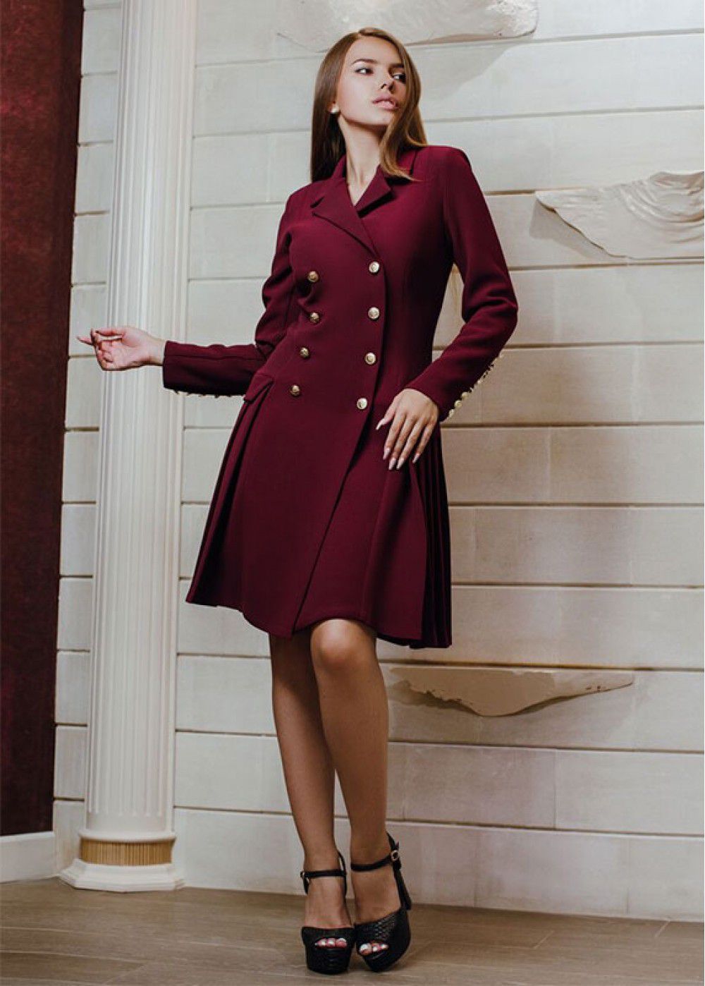 Maleone Bordeaux Jacket Dress