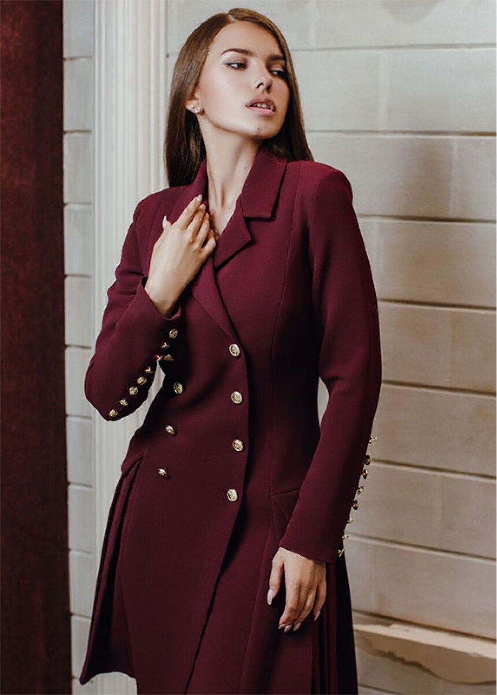 Maleone Bordeaux Jacket Dress