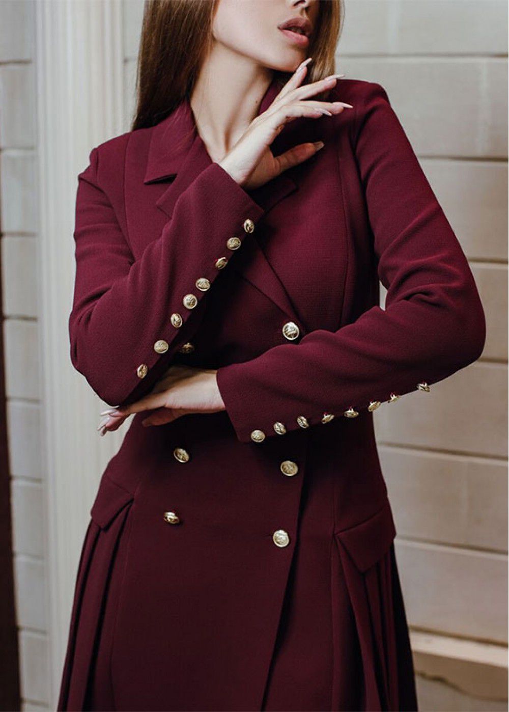 Maleone Bordeaux Jacket Dress