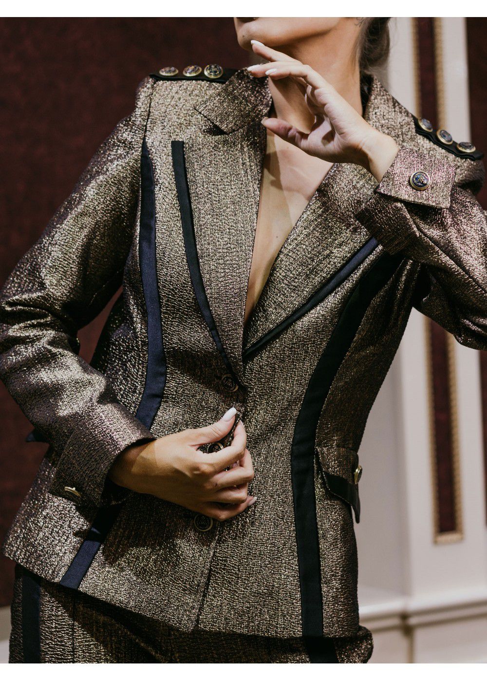 Maleone Classic Gold Jacket