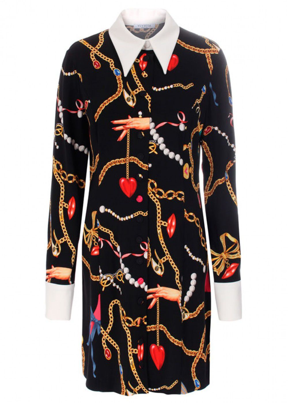 Vivetta Patterned Shirt Dress 