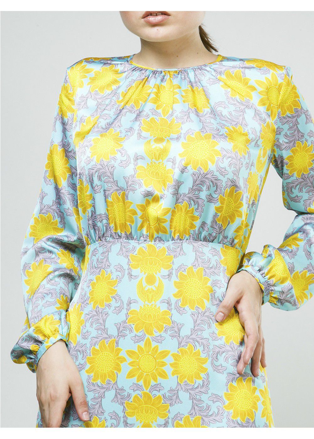 A La Russe Dress with Sunflowers