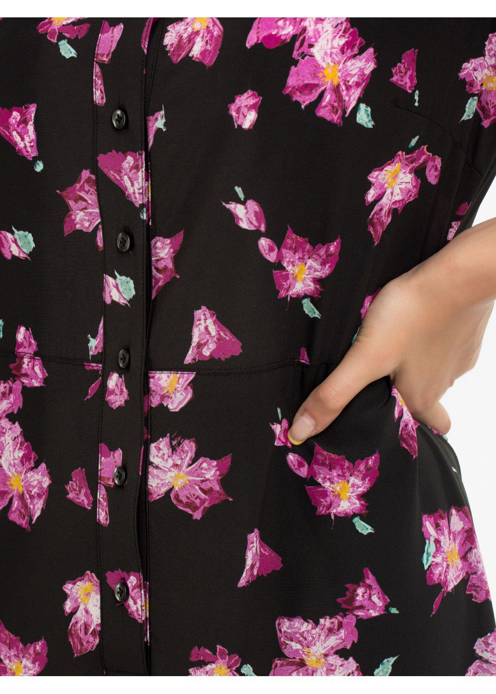 A.L.C. Dylan Floral Short-Sleeve Flounce Dress