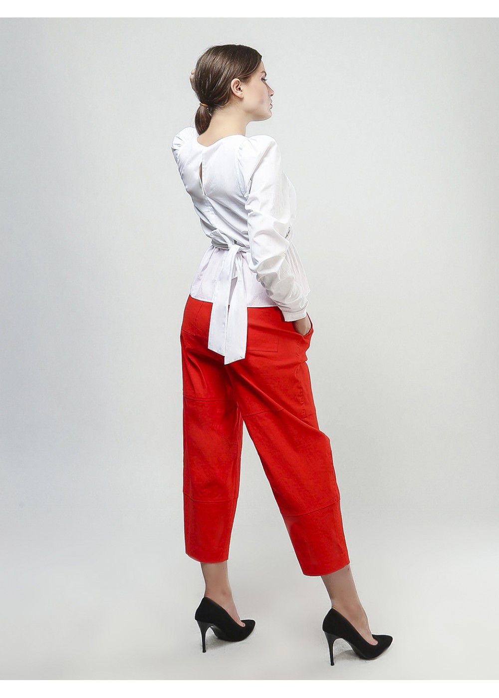 A.L.C. Short Wide Pants in Red