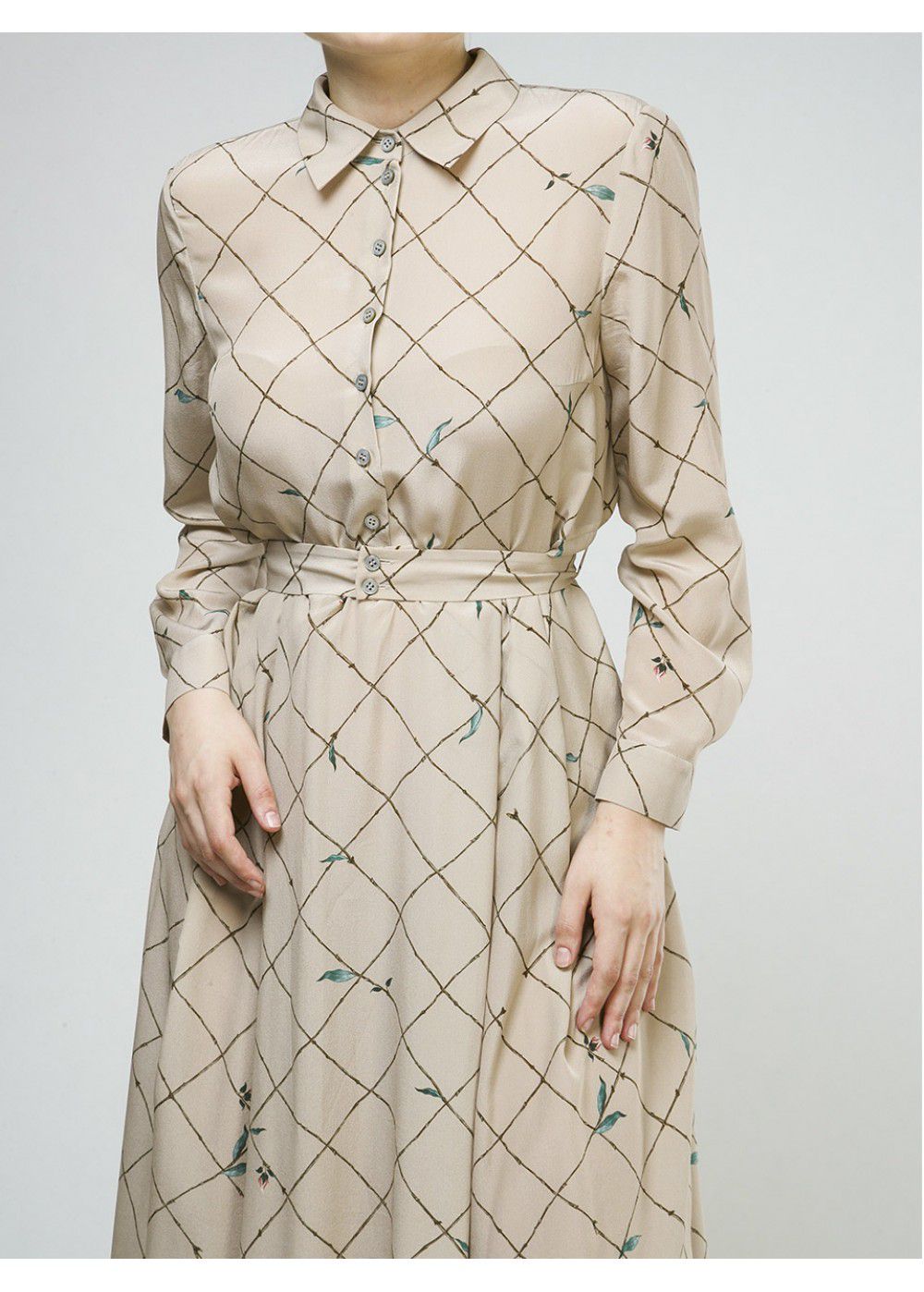 Alena Akhmadullina Silky Dress in Beige