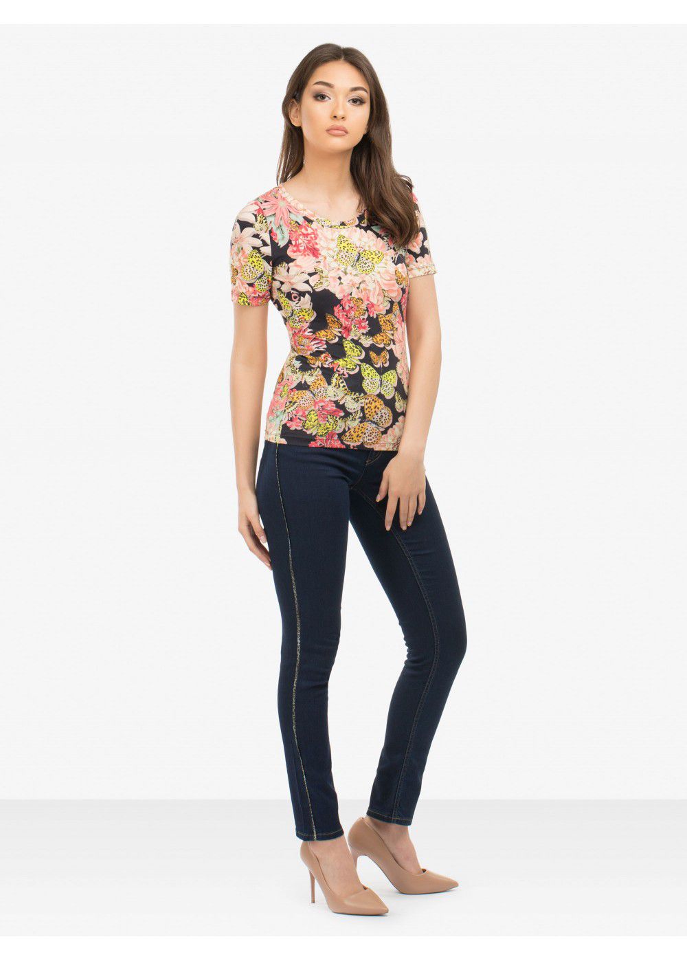 Roberto Cavalli Floral Print Top