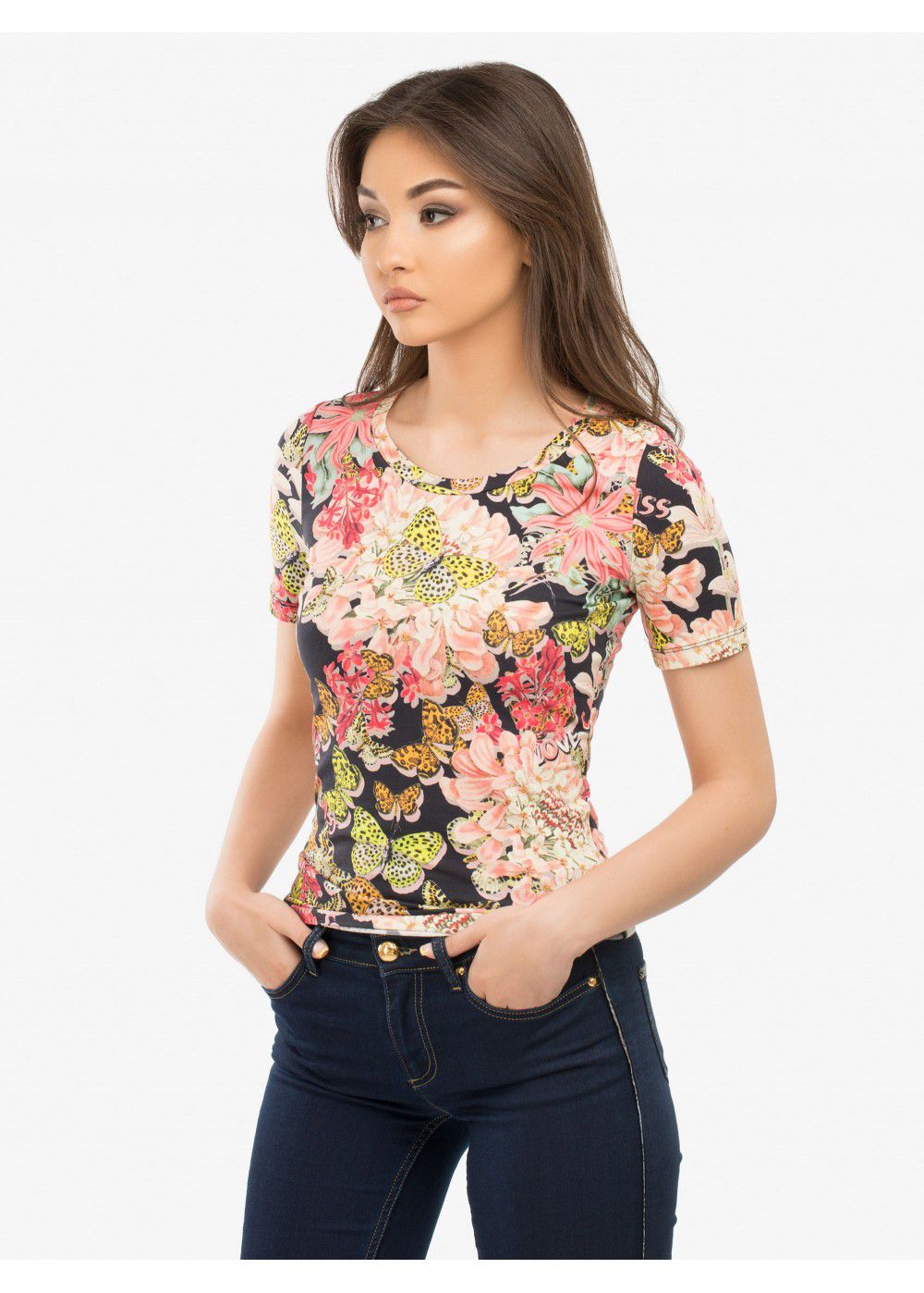 Roberto Cavalli Floral Print Top