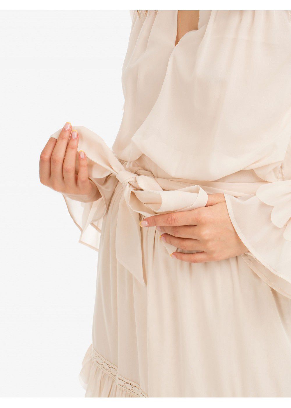 Roberto Cavalli Frilled Maxi Dress