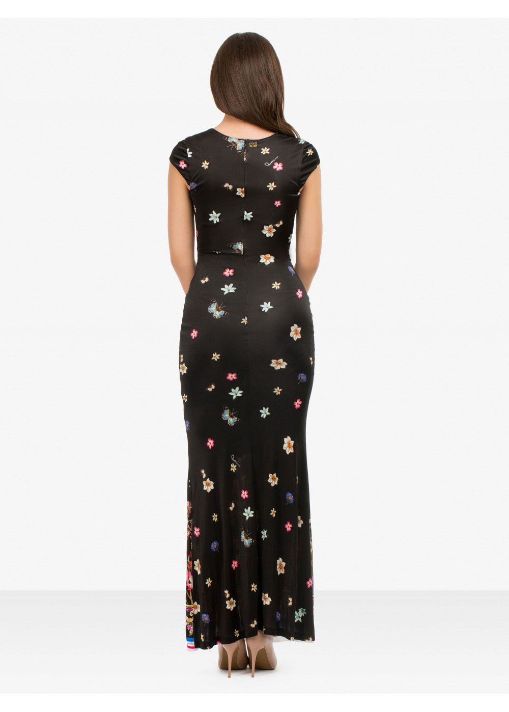 Roberto Cavalli Floral Print Maxi Dress