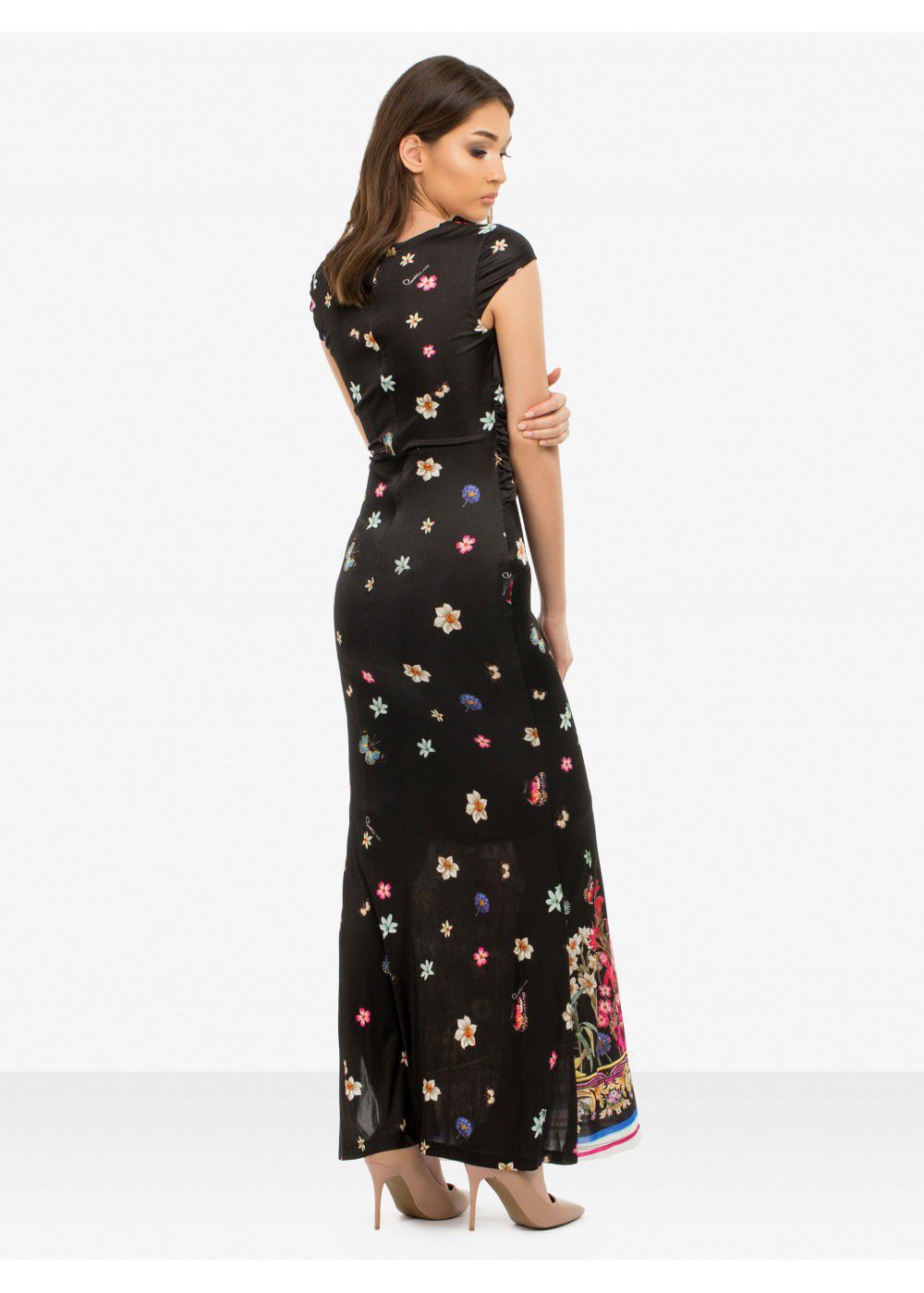 Roberto Cavalli Floral Print Maxi Dress