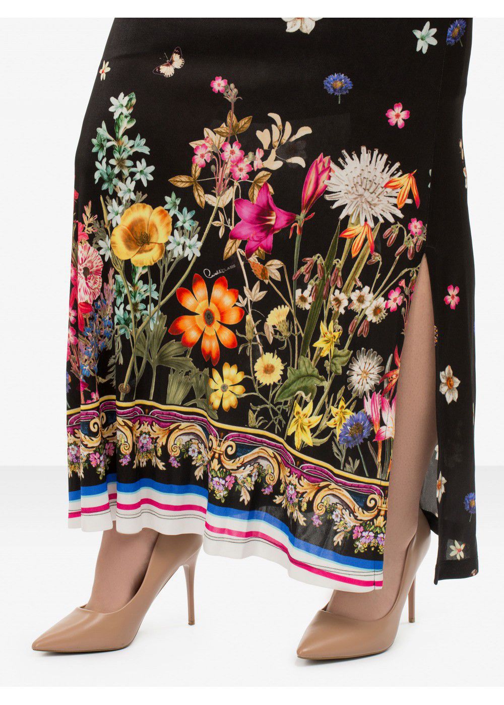 Roberto Cavalli Floral Print Maxi Dress
