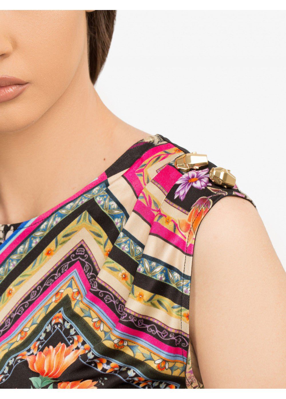Roberto Cavalli Multicoloured Silk Top