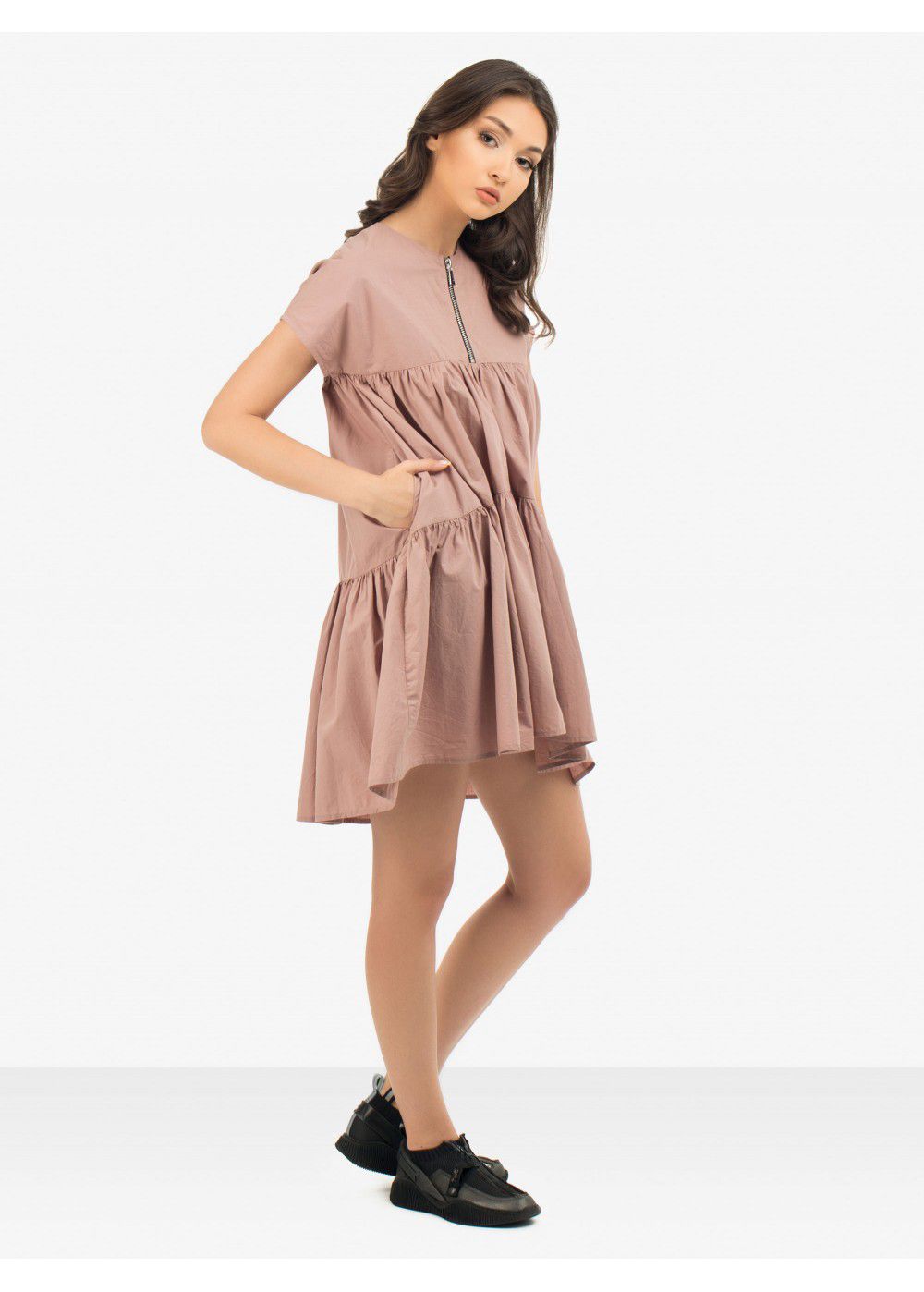 Dhruv Kapoor Mini Beige Dress