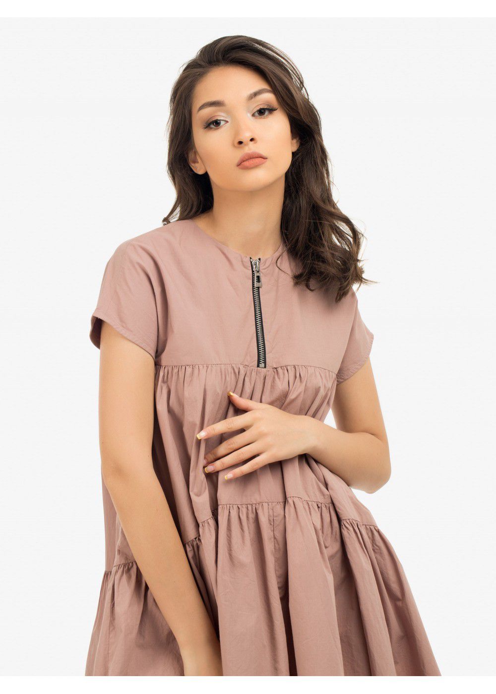 Dhruv Kapoor Mini Beige Dress