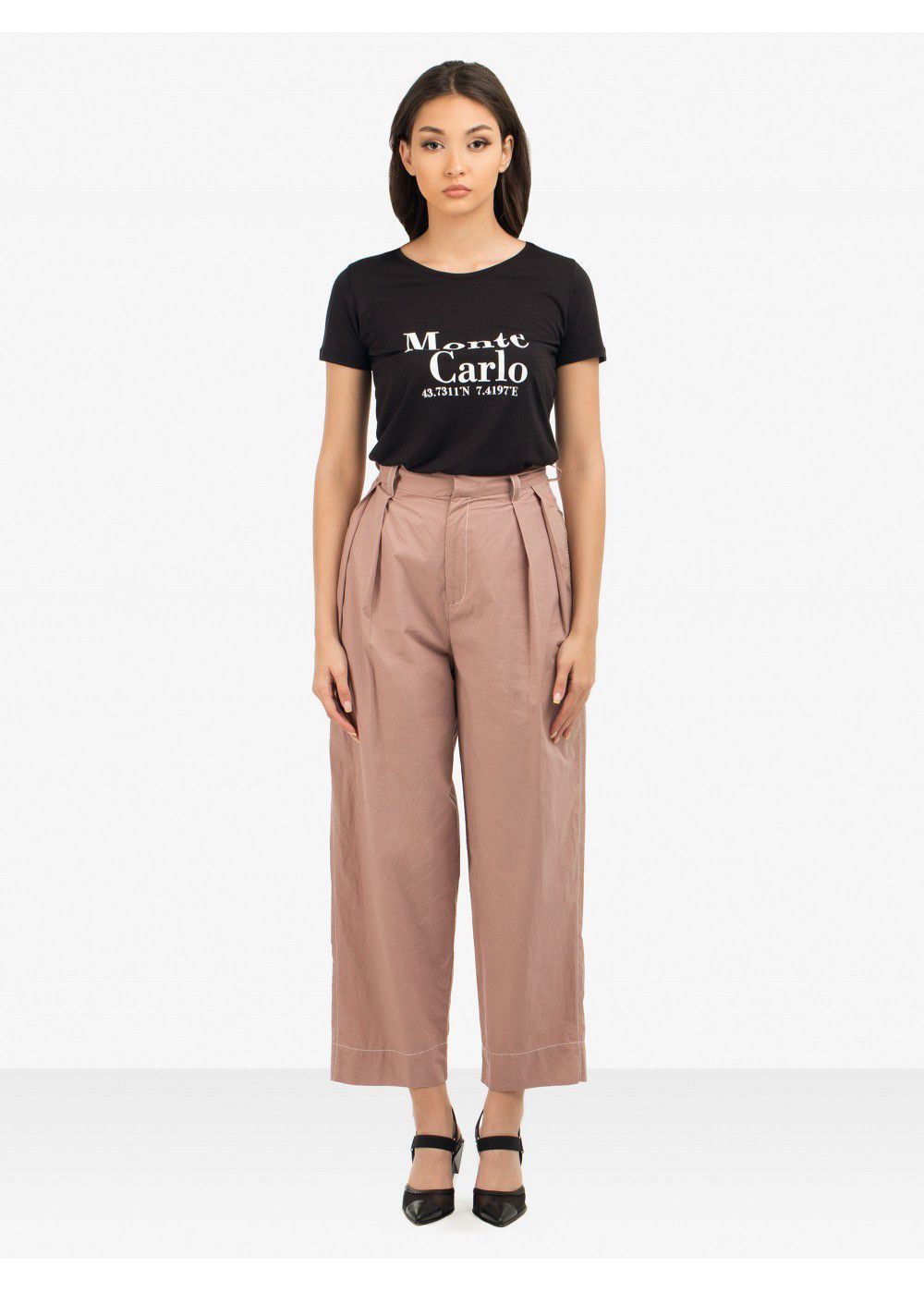 Dhruv Kapoor High Waist Beige Trousers