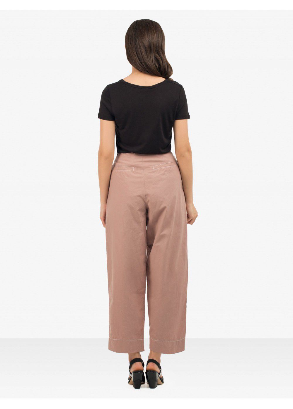 Dhruv Kapoor High Waist Beige Trousers