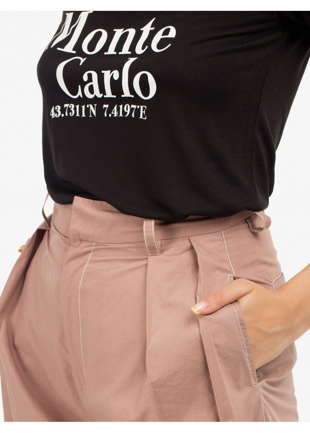 Dhruv Kapoor High Waist Beige Trousers