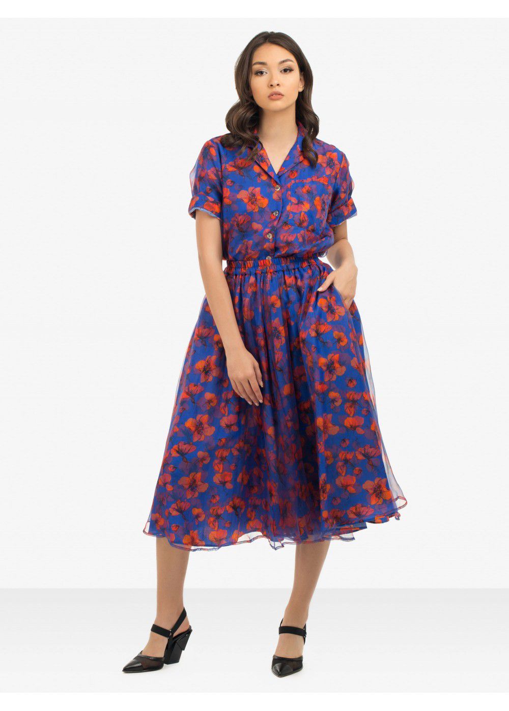 Dhruv Kapoor Blue Skirt