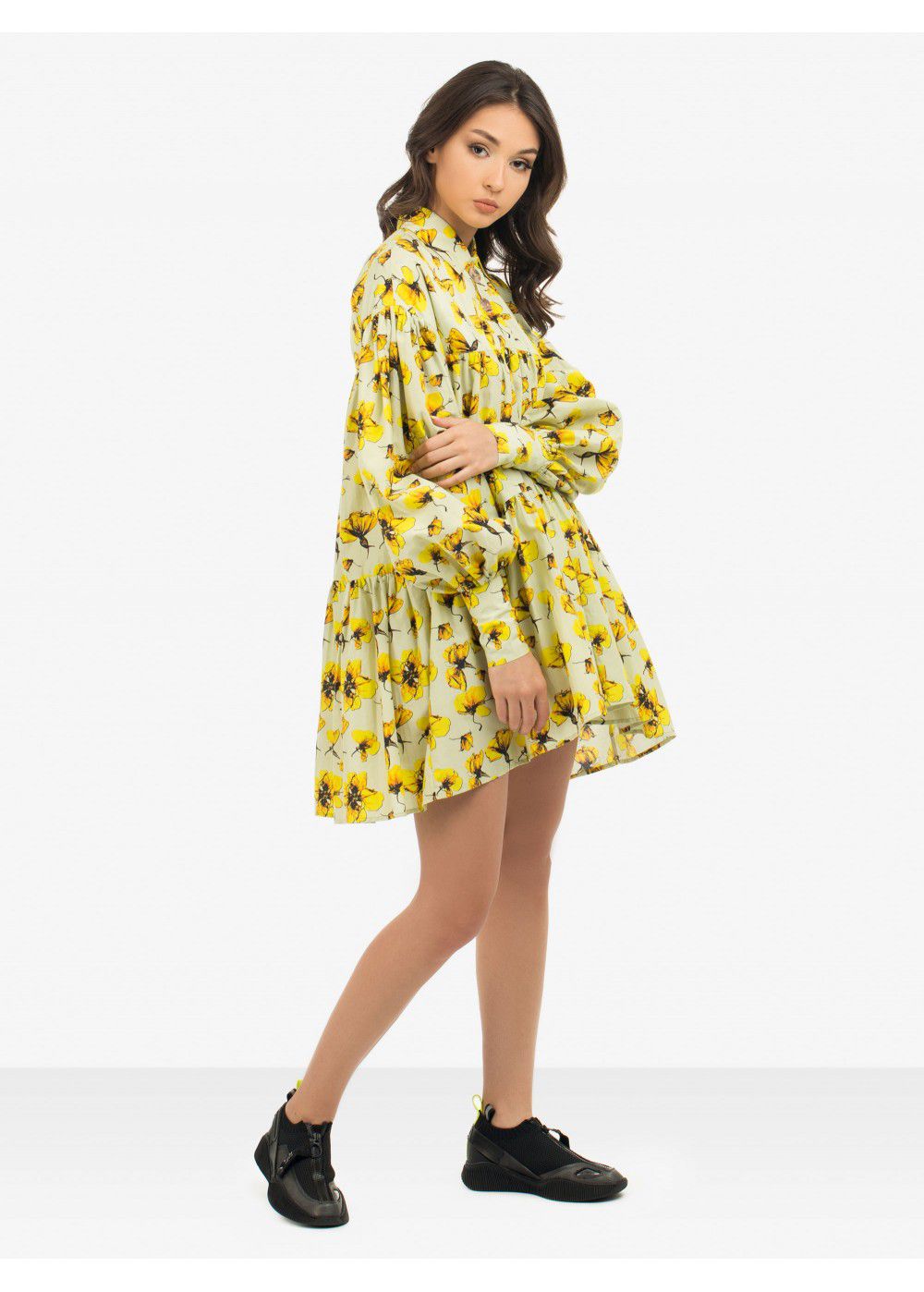 Dhruv Kapoor Mini Yellow Dress Shirt