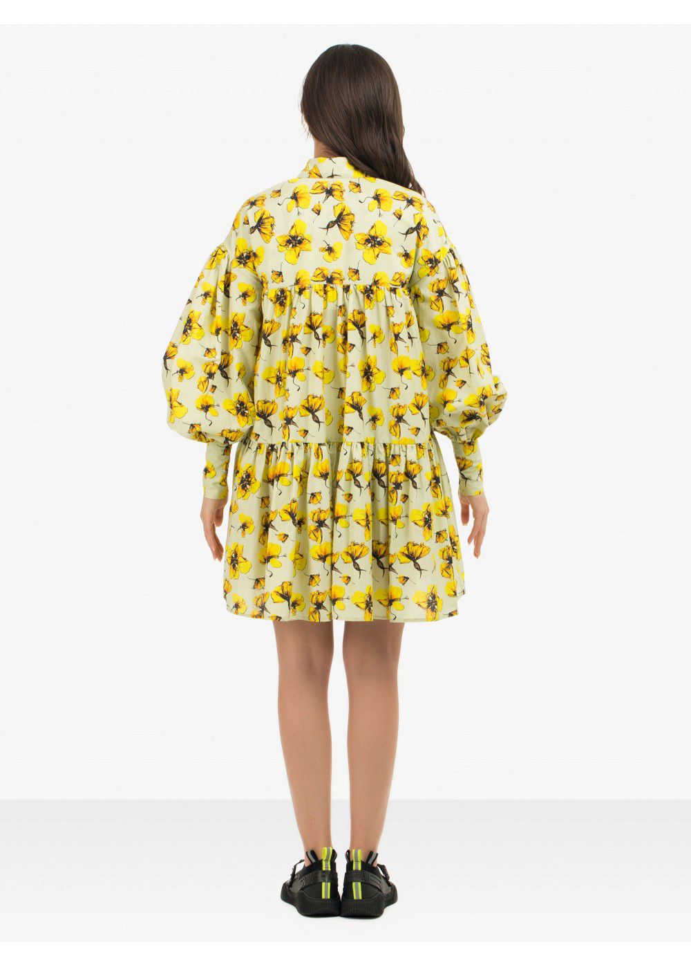Dhruv Kapoor Mini Yellow Dress Shirt