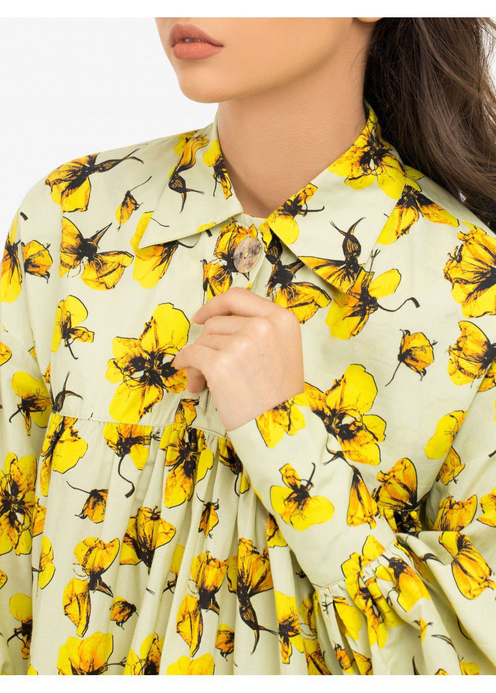 Dhruv Kapoor Mini Yellow Dress Shirt