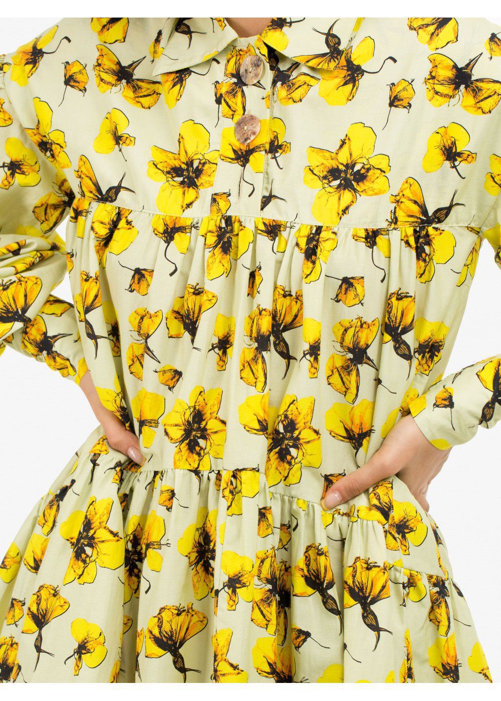 Dhruv Kapoor Mini Yellow Dress Shirt