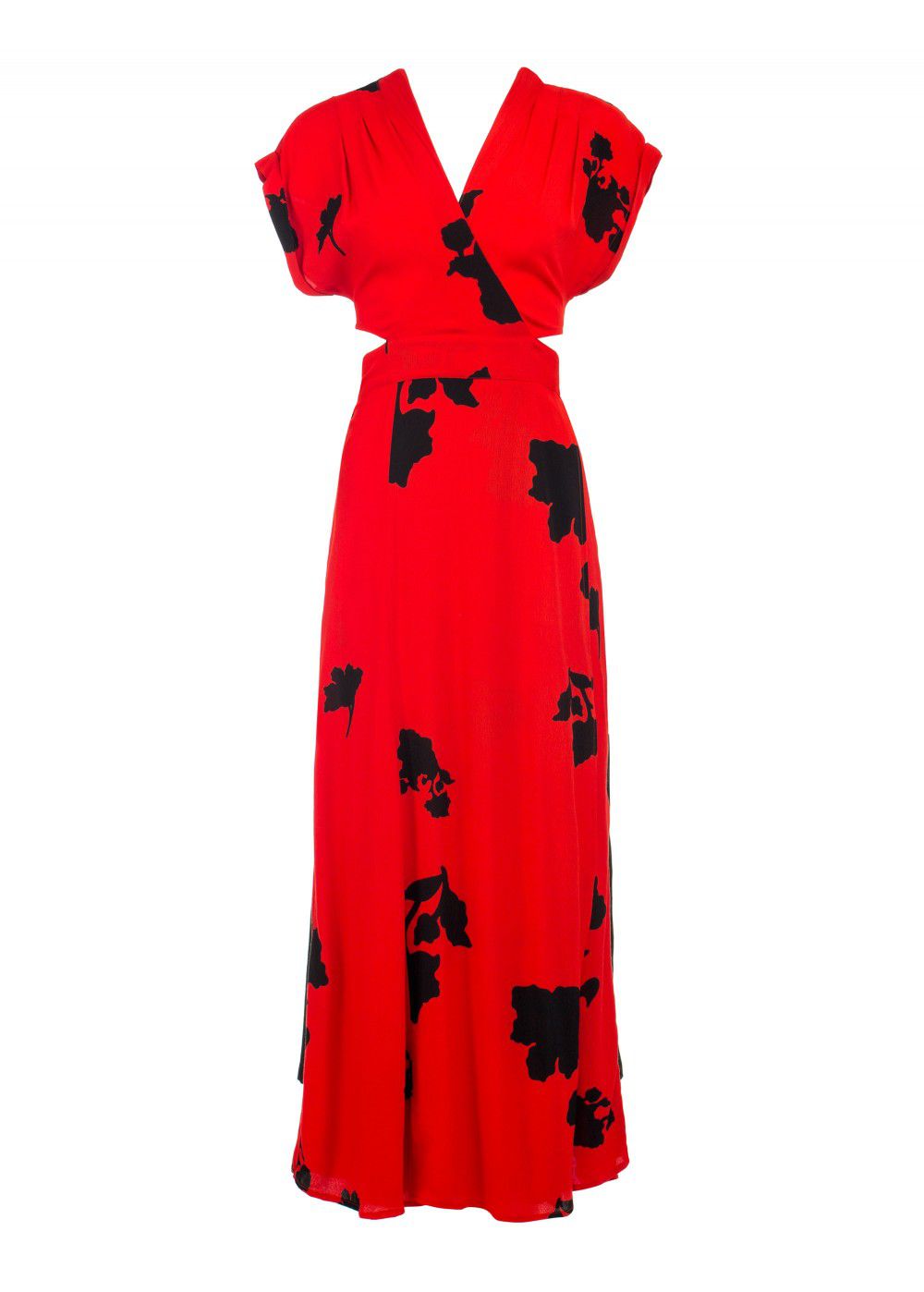 Echo 77 Bali Batik Print Red Dress