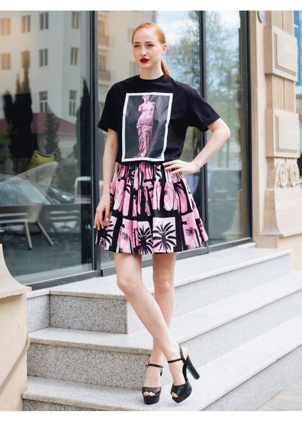 Fausto Puglisi Palm Skirt