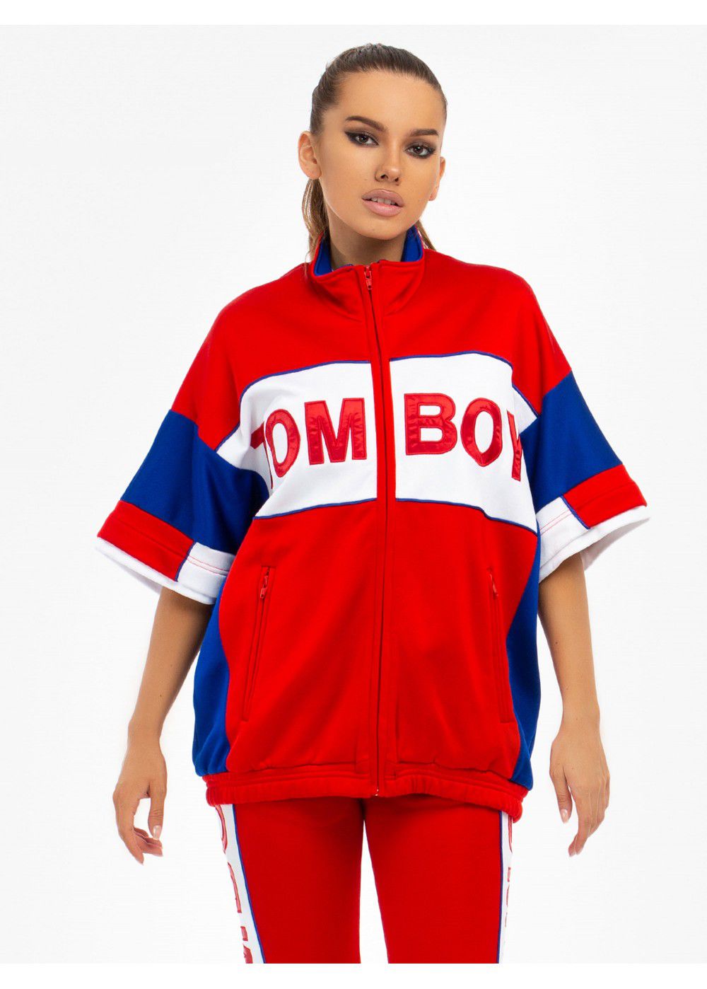 Tomboy Marvin Tracksuit Jacket in Red