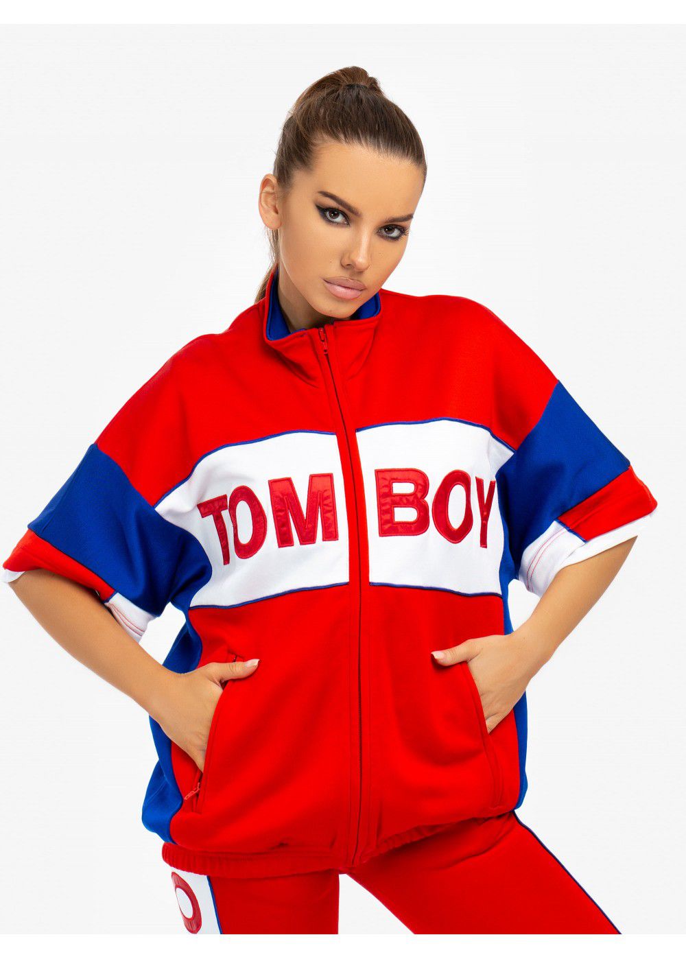 Tomboy Marvin Tracksuit Jacket in Red