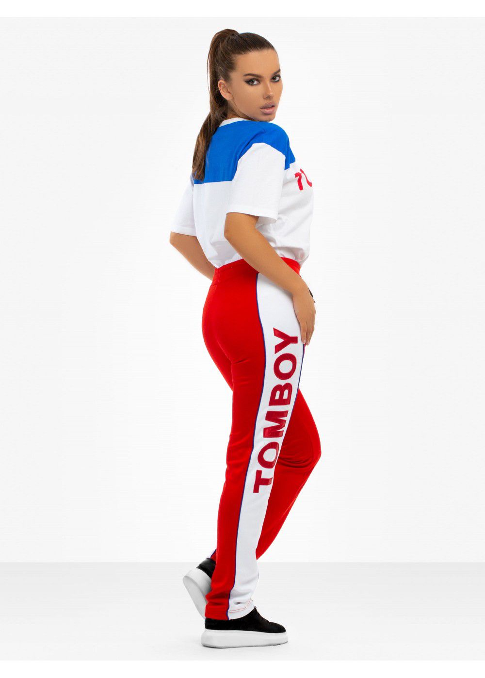 Tomboy Chelsea Tracksuit Pants in Red