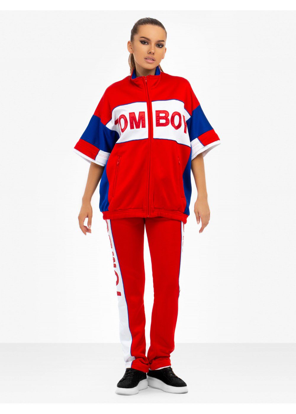 Tomboy Chelsea Tracksuit Pants in Red