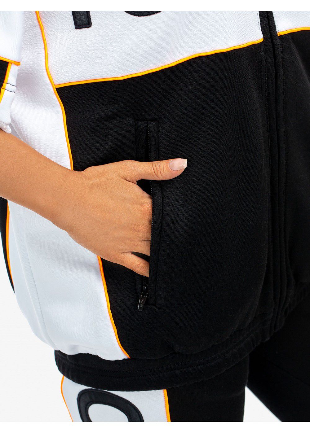 Tomboy Marvin Tracksuit Jacket in Black/White