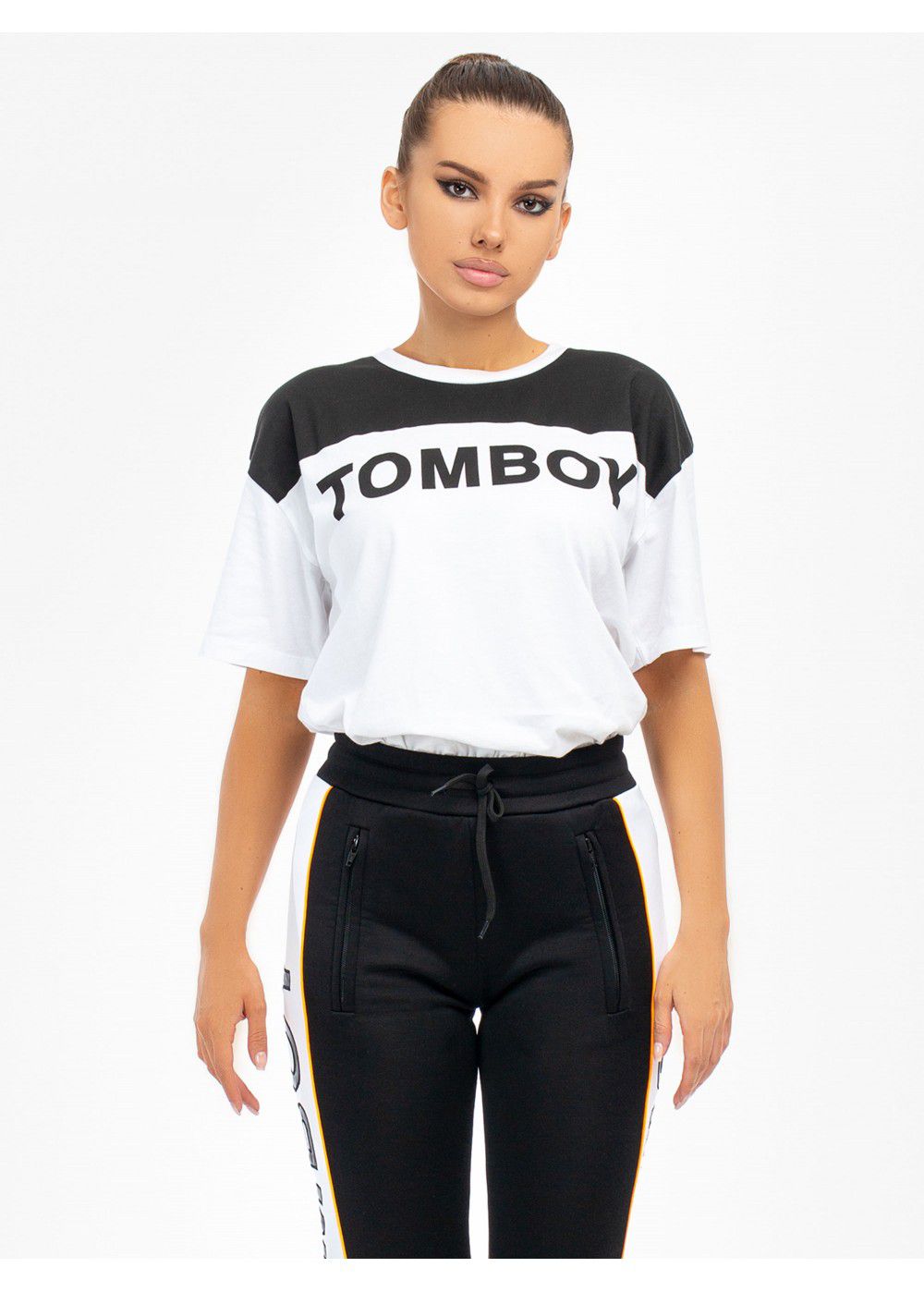 Tomboy T-Shirt in Black/White