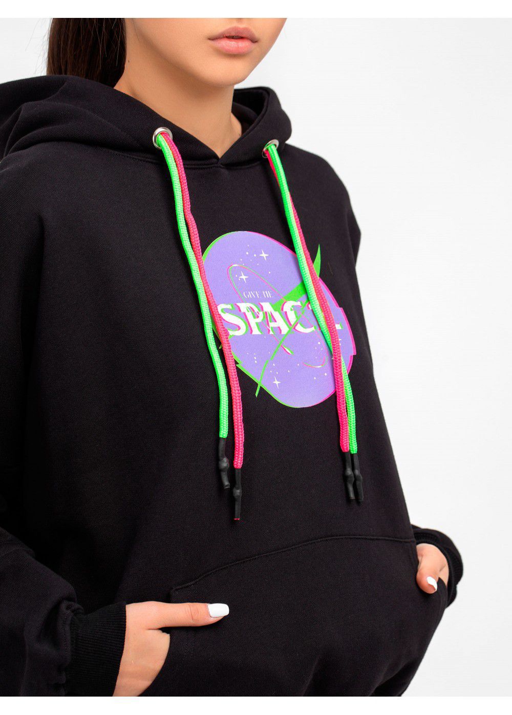 Give Me Space Black Hoodie