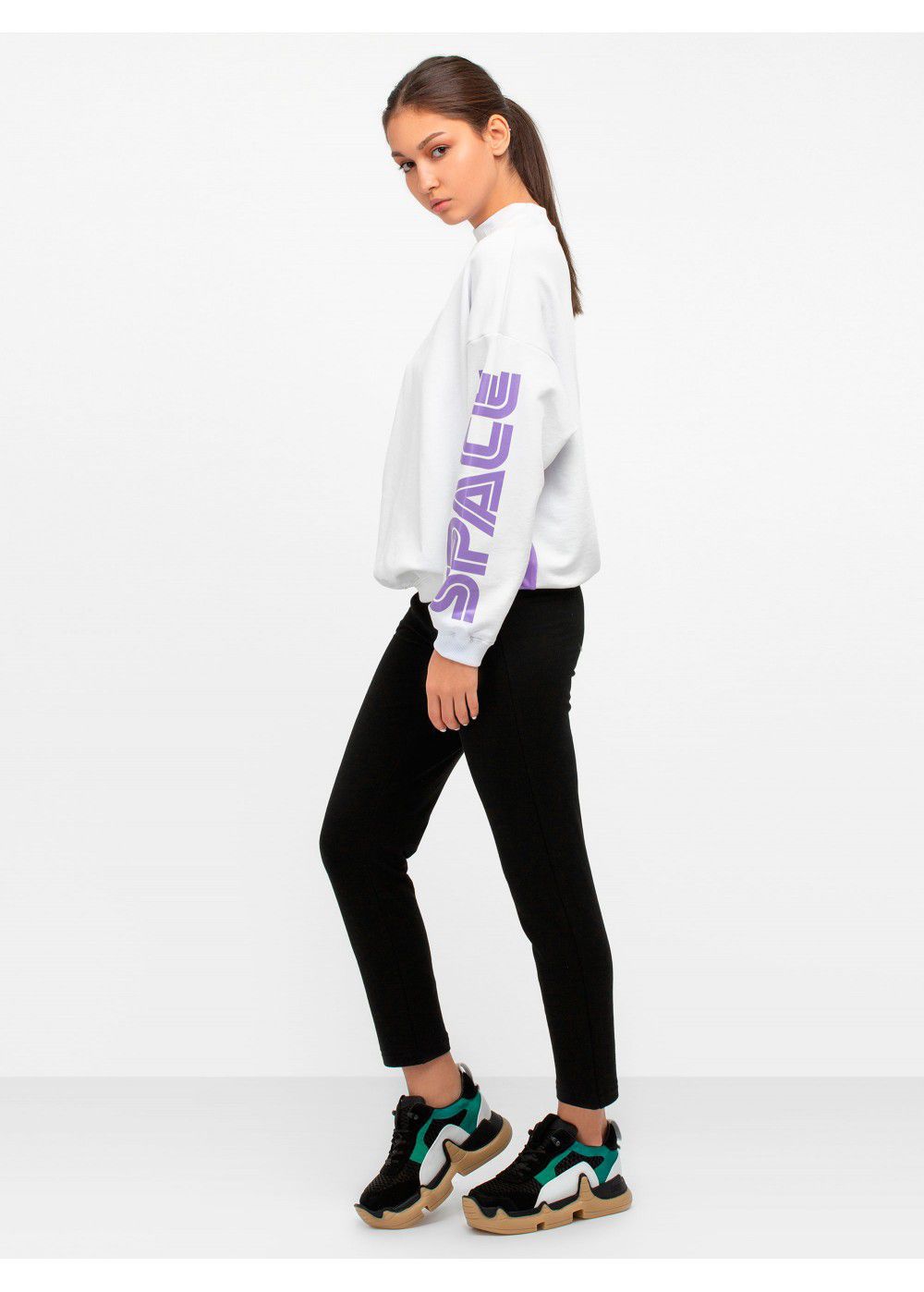Give Me Space White Sweatshirt