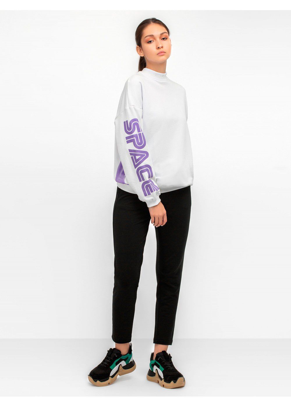 Give Me Space White Sweatshirt