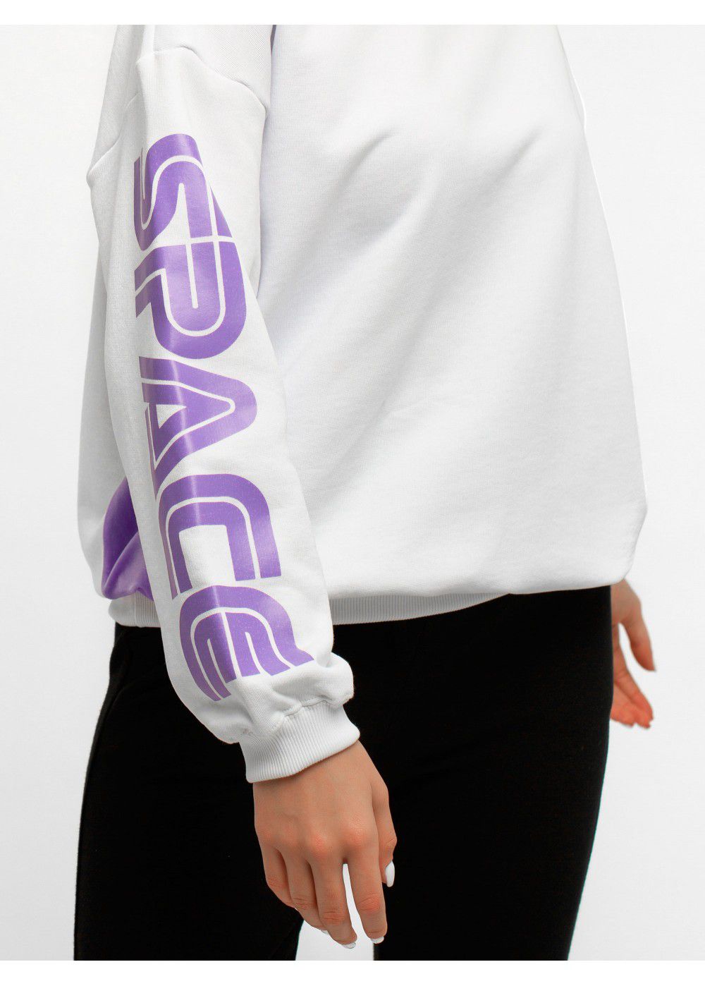 Give Me Space White Sweatshirt