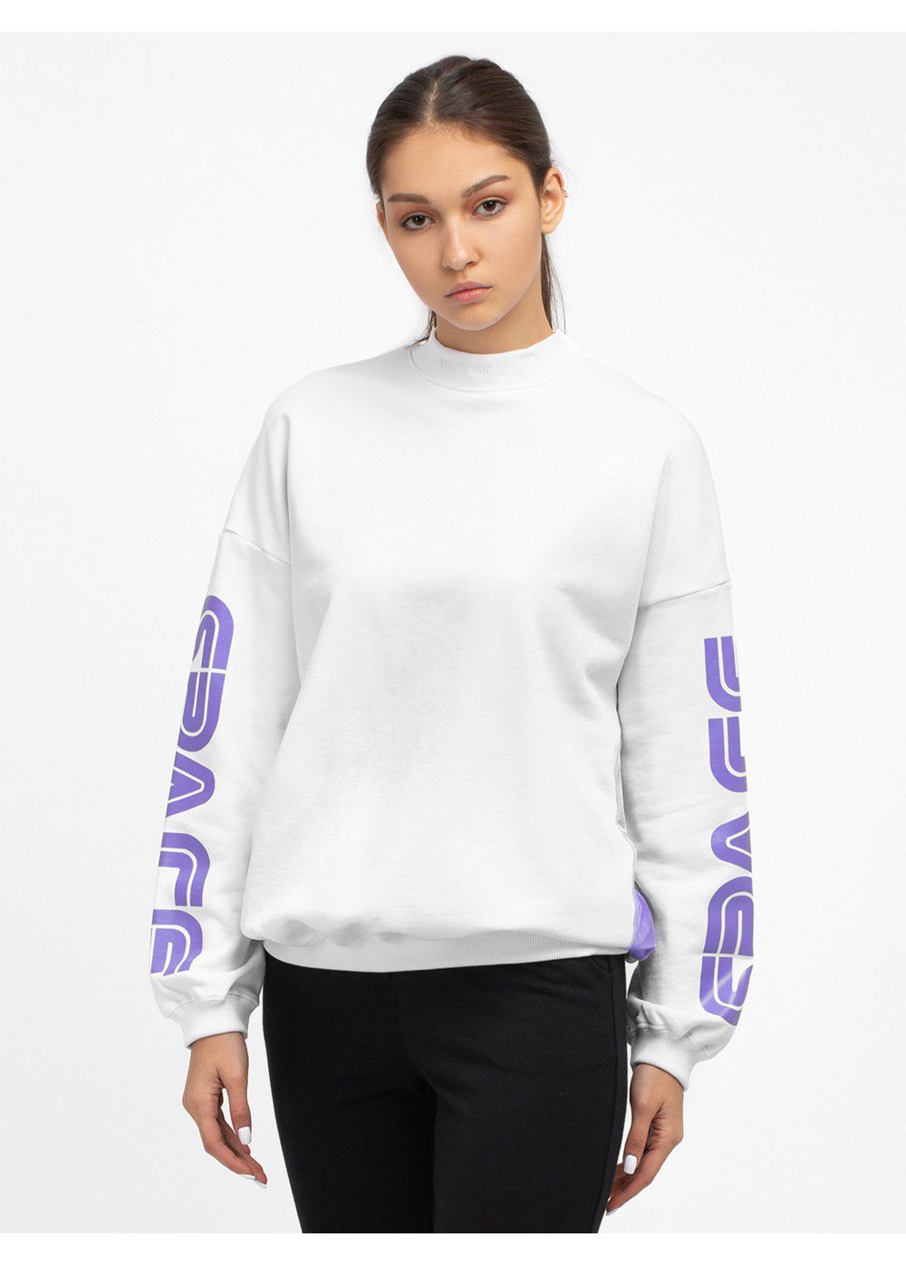 Give Me Space White Sweatshirt