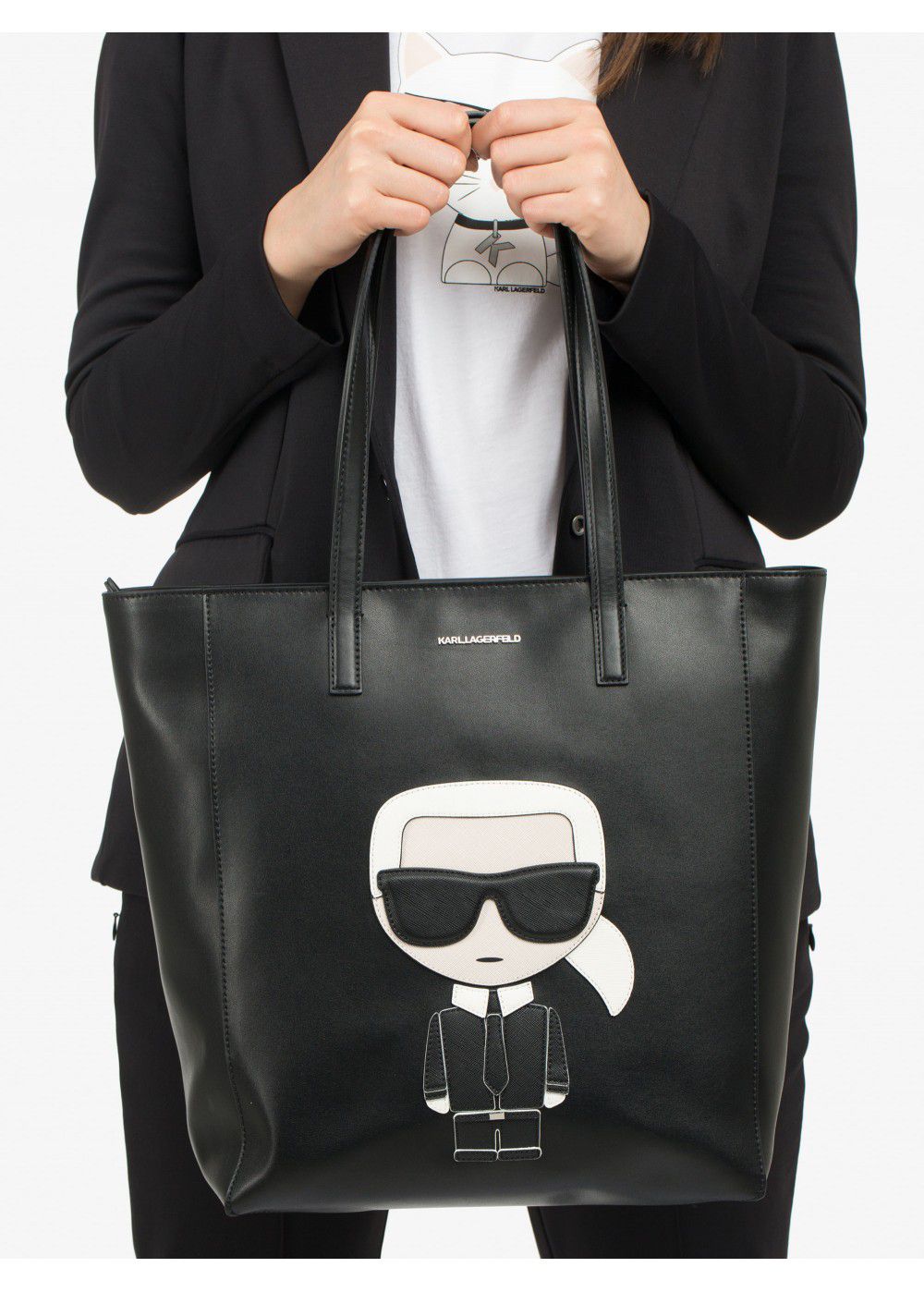 Karl Lagerfeld K/Ikonik Black Bag