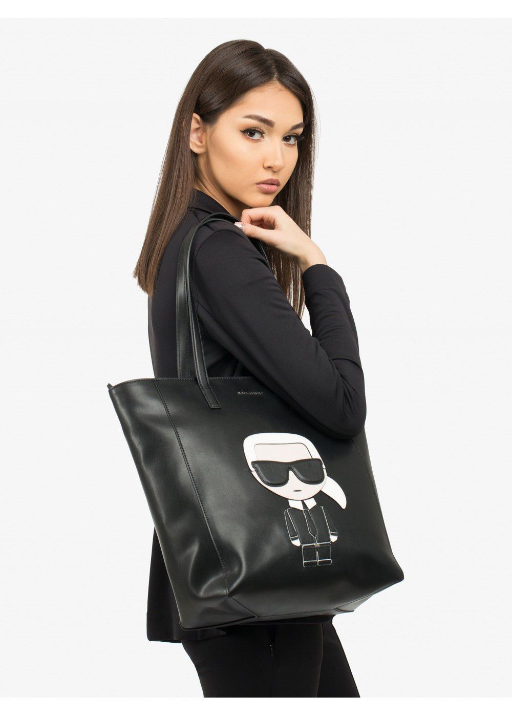 Karl Lagerfeld K/Ikonik Black Bag
