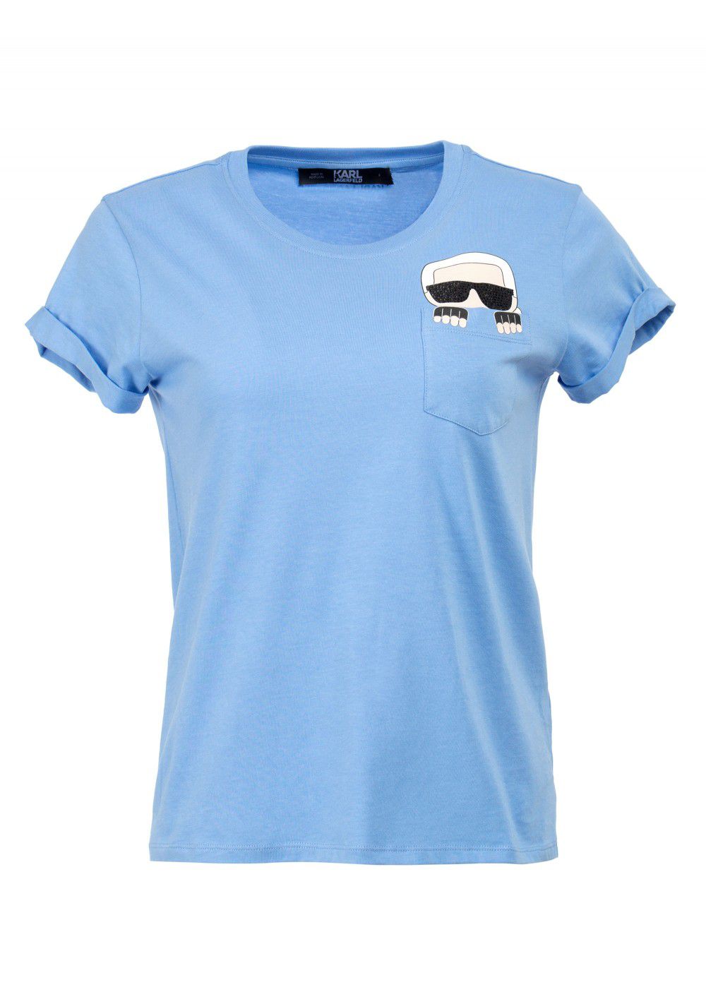 Karl Lagerfeld Ikonik Pocket T-Shirt in Blue