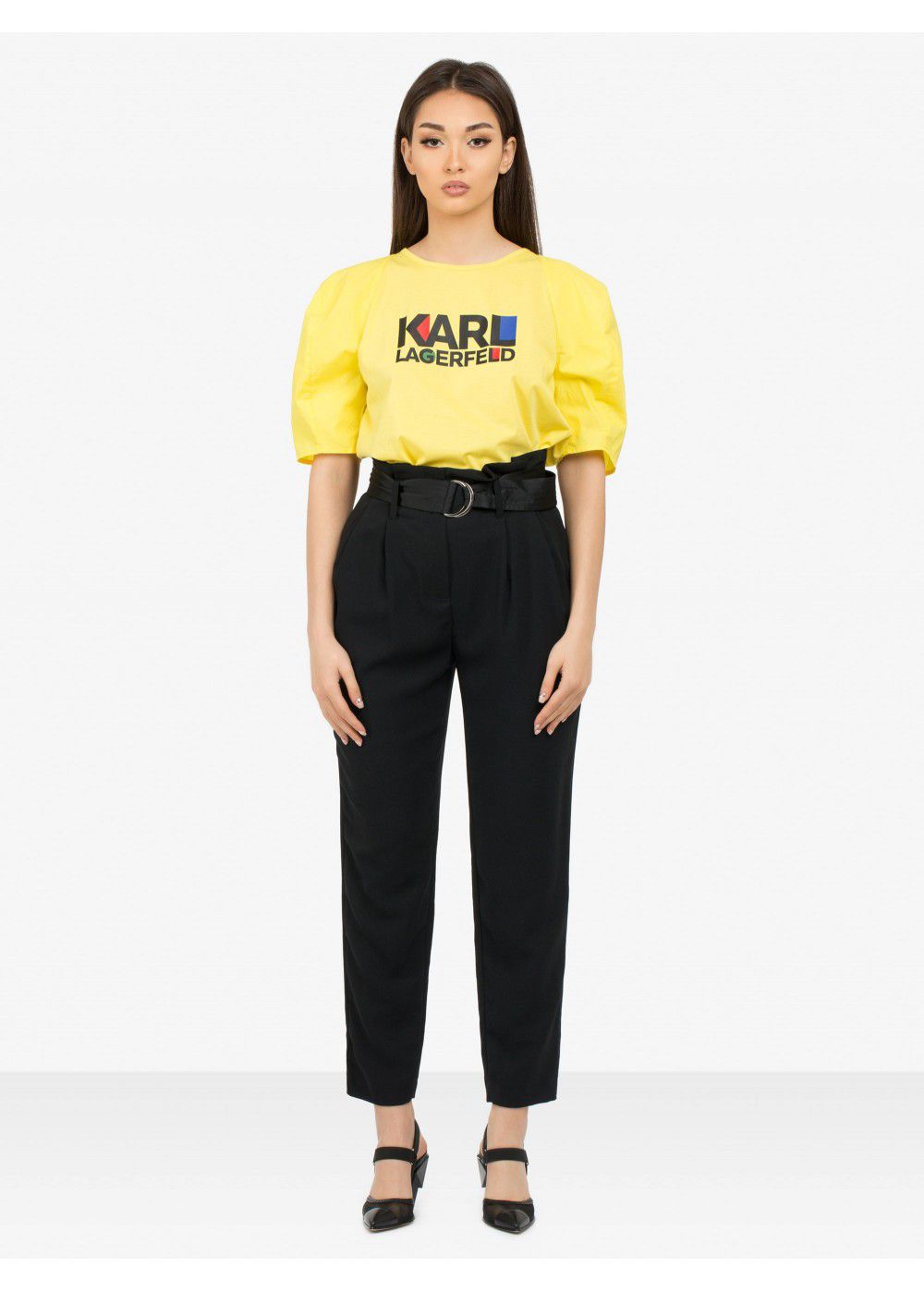 Karl Lagerfeld Casual High-Waist Trousers